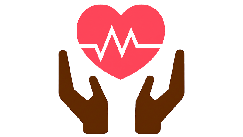 Image of hands holding up a heart
